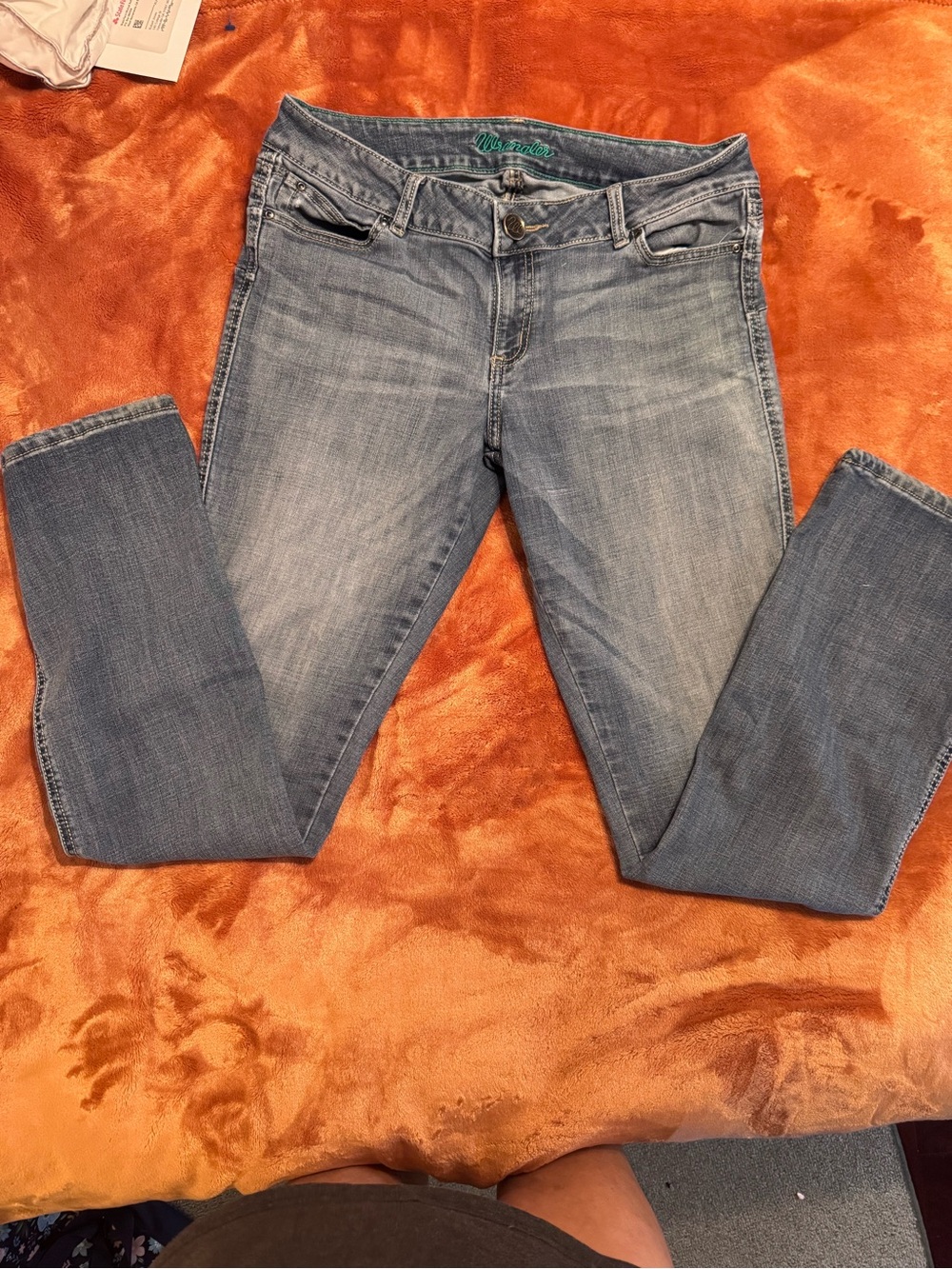 Wrangler Light Blue Skinny Jeans for Women